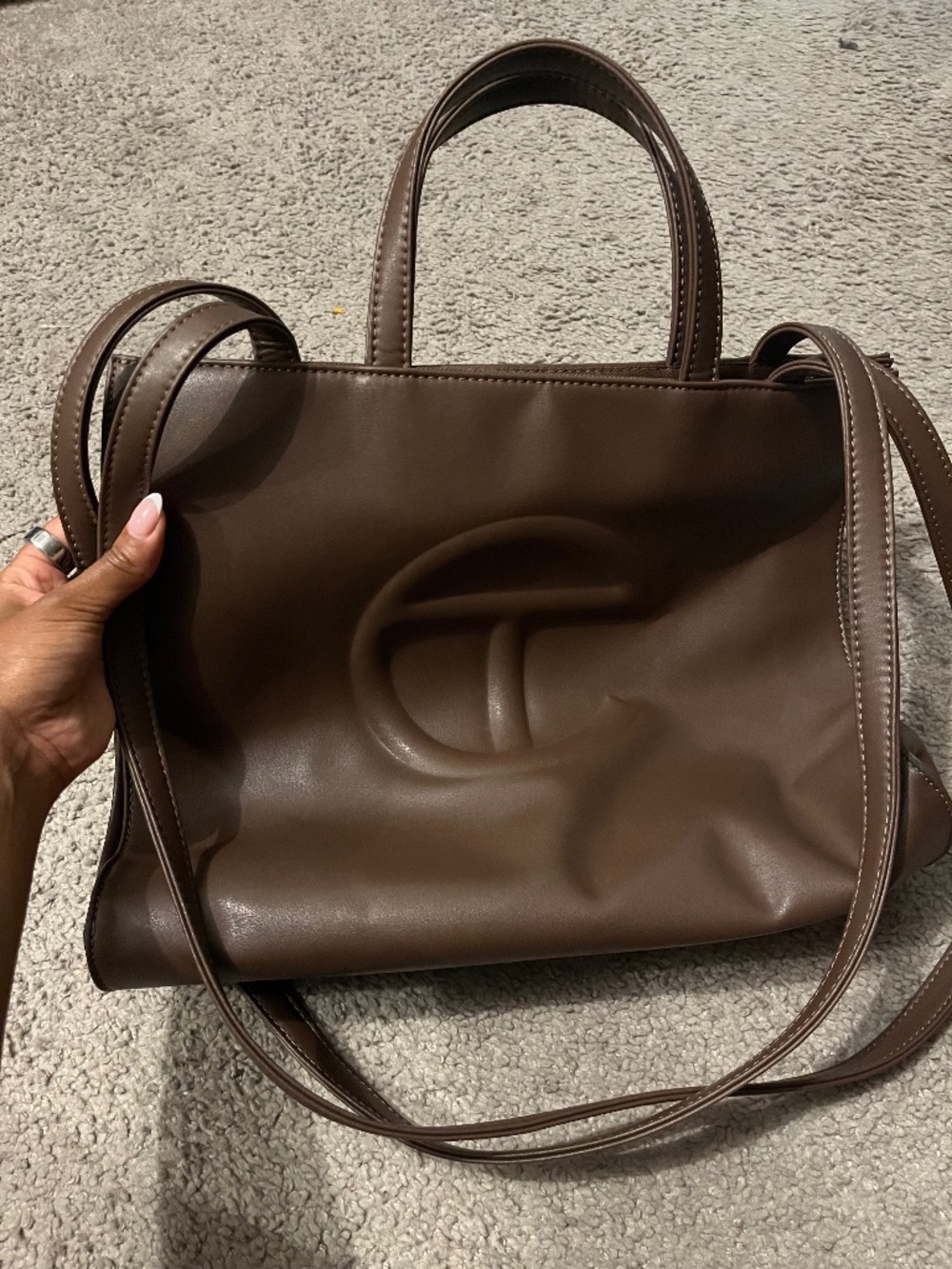 Telfar Medium Shopper Brown